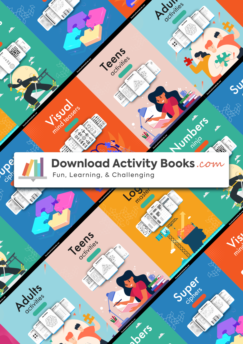 Download Activity Books for Free Printable Activity Books For Adults