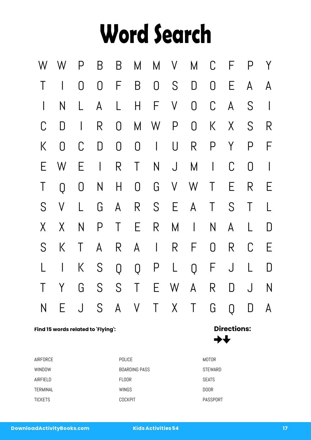 Word Search in Kids Activities 54