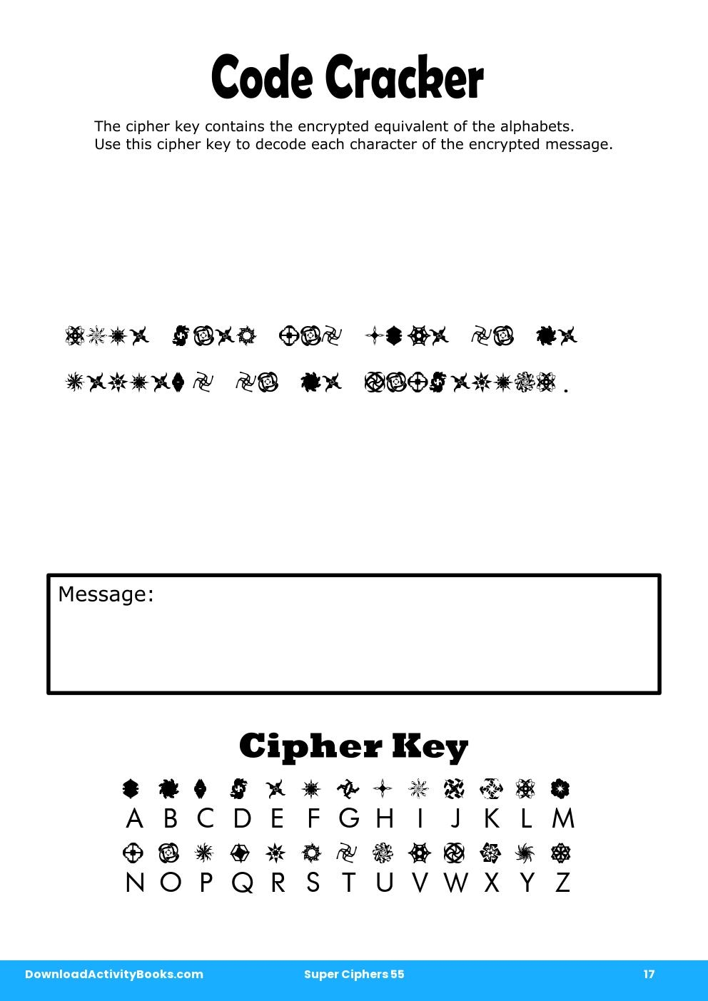Code Cracker in Super Ciphers 55