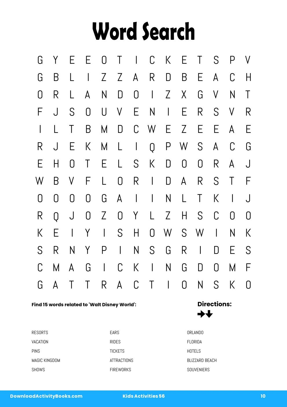 Word Search in Kids Activities 56
