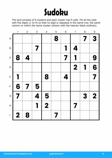 Sudoku in Logic Master 8