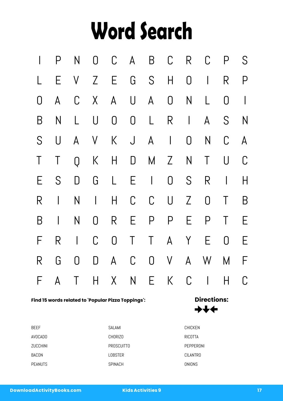 Word Search in Kids Activities 9