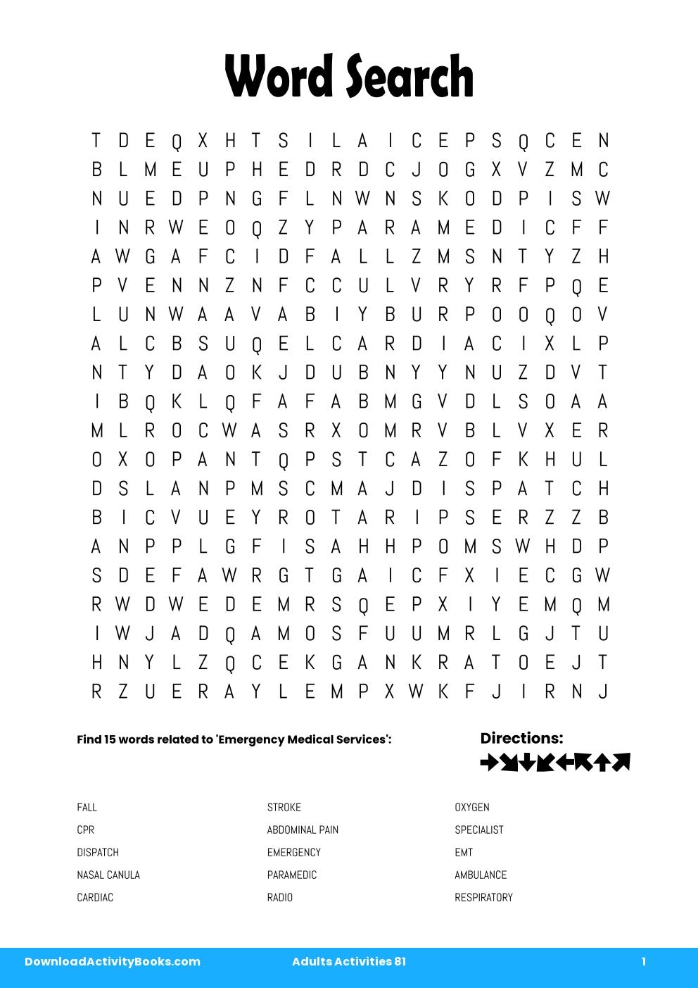 Word Search in Adults Activities 81