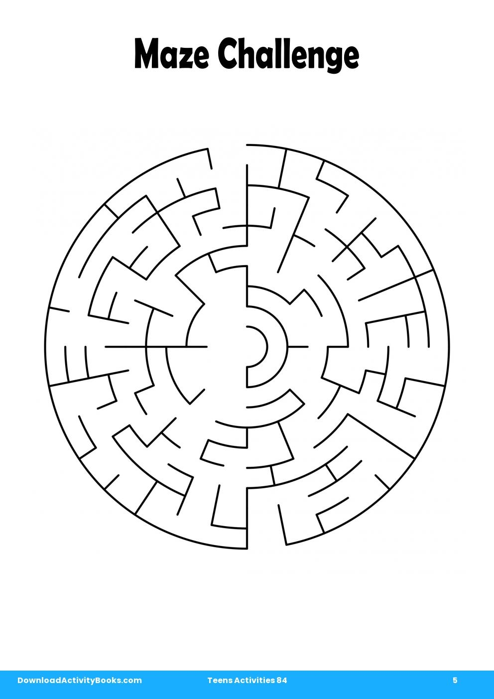 Maze Challenge in Teens Activities 84