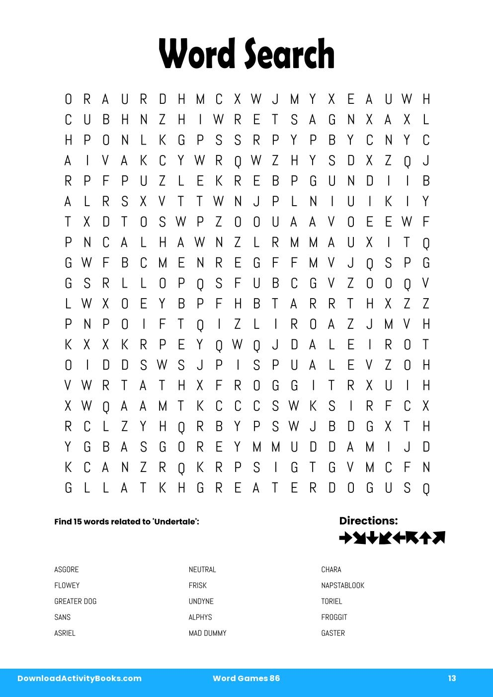 Word Search in Word Games 86