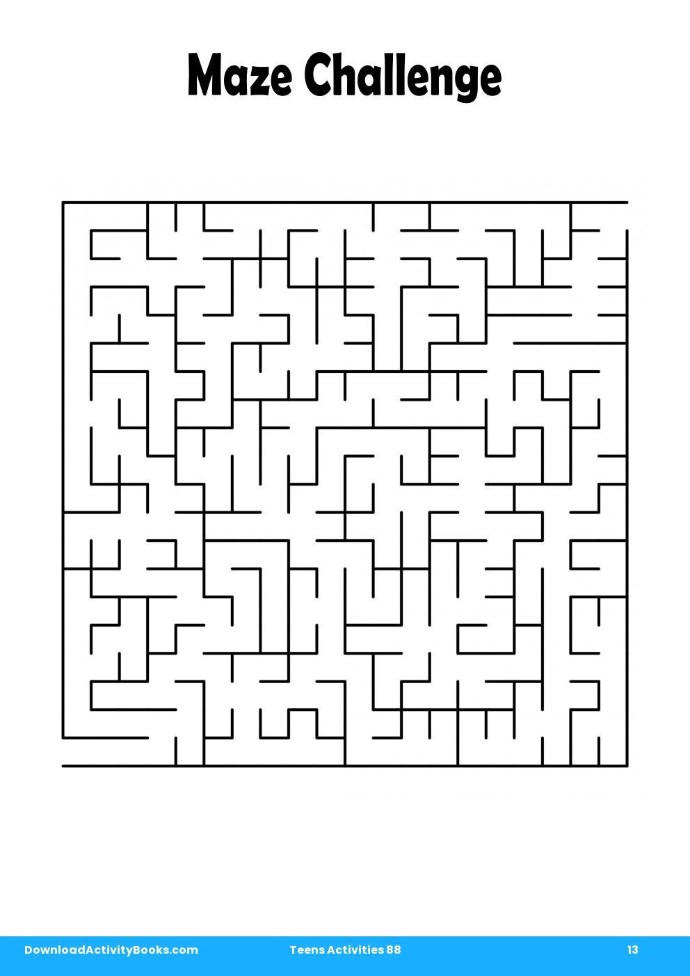 Maze Challenge in Teens Activities 88