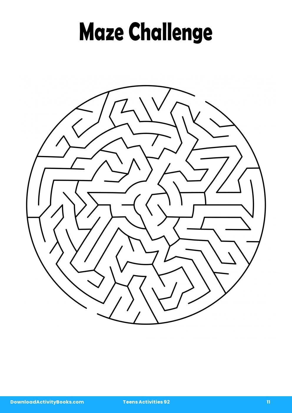 Maze Challenge in Teens Activities 92