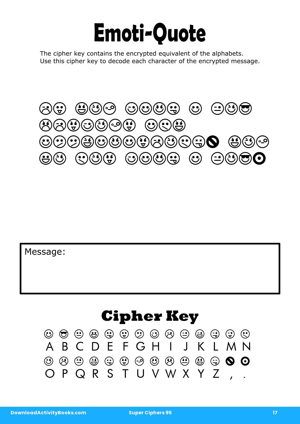 Emoti-Quote in Super Ciphers 95