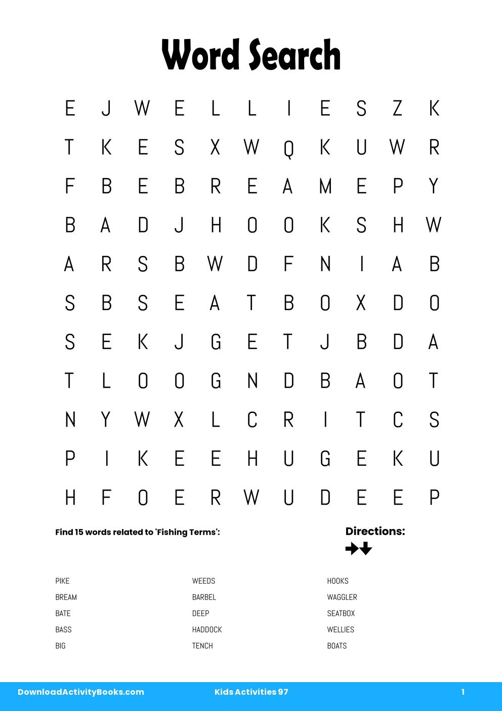 Word Search in Kids Activities 97