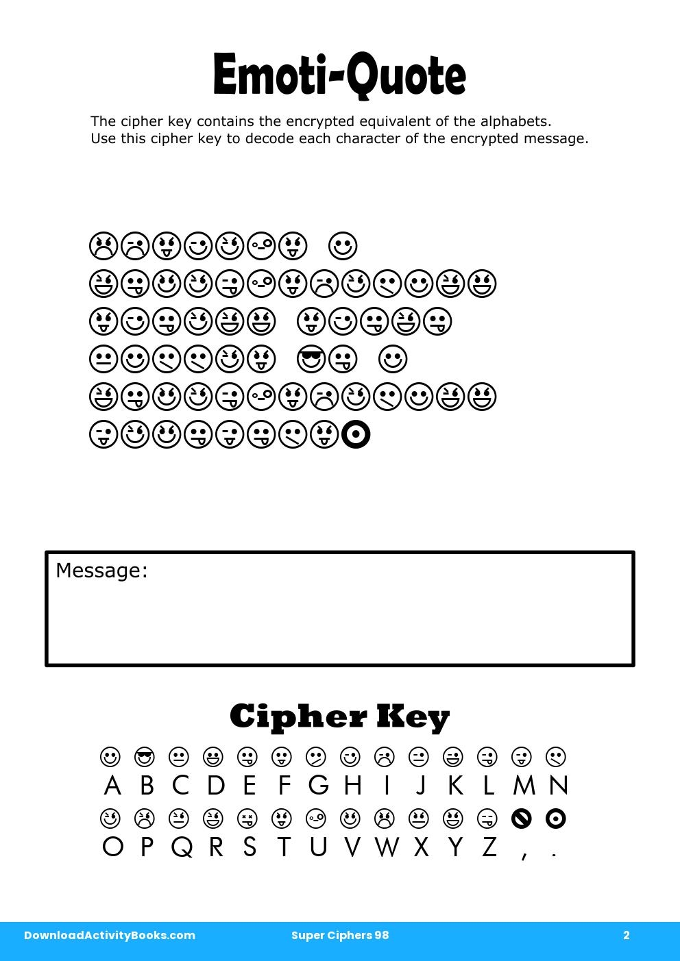 Emoti-Quote in Super Ciphers 98