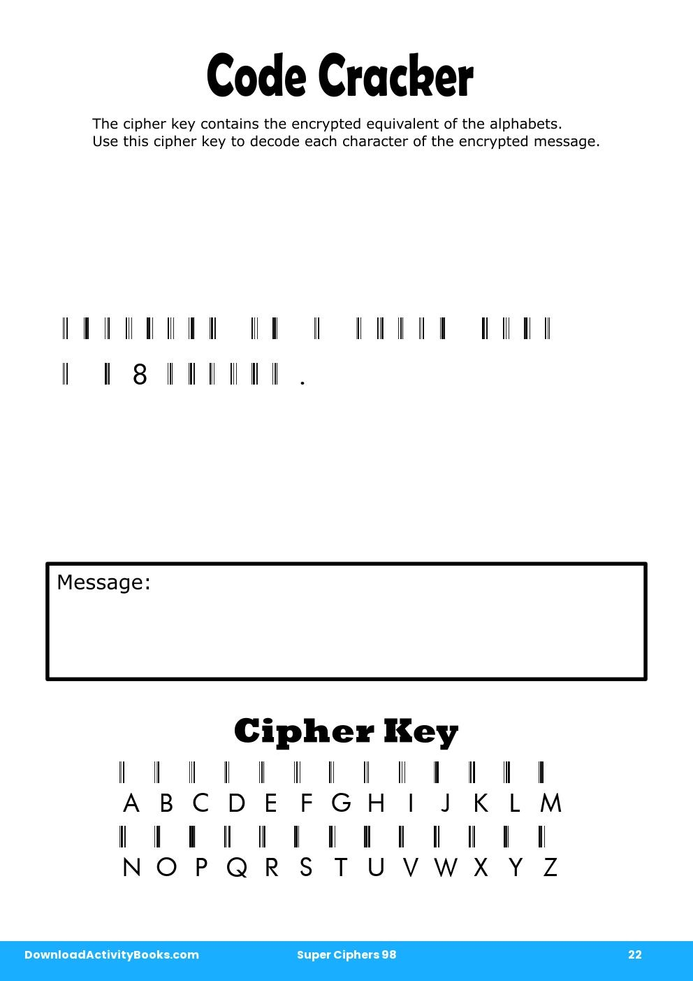 Code Cracker in Super Ciphers 98
