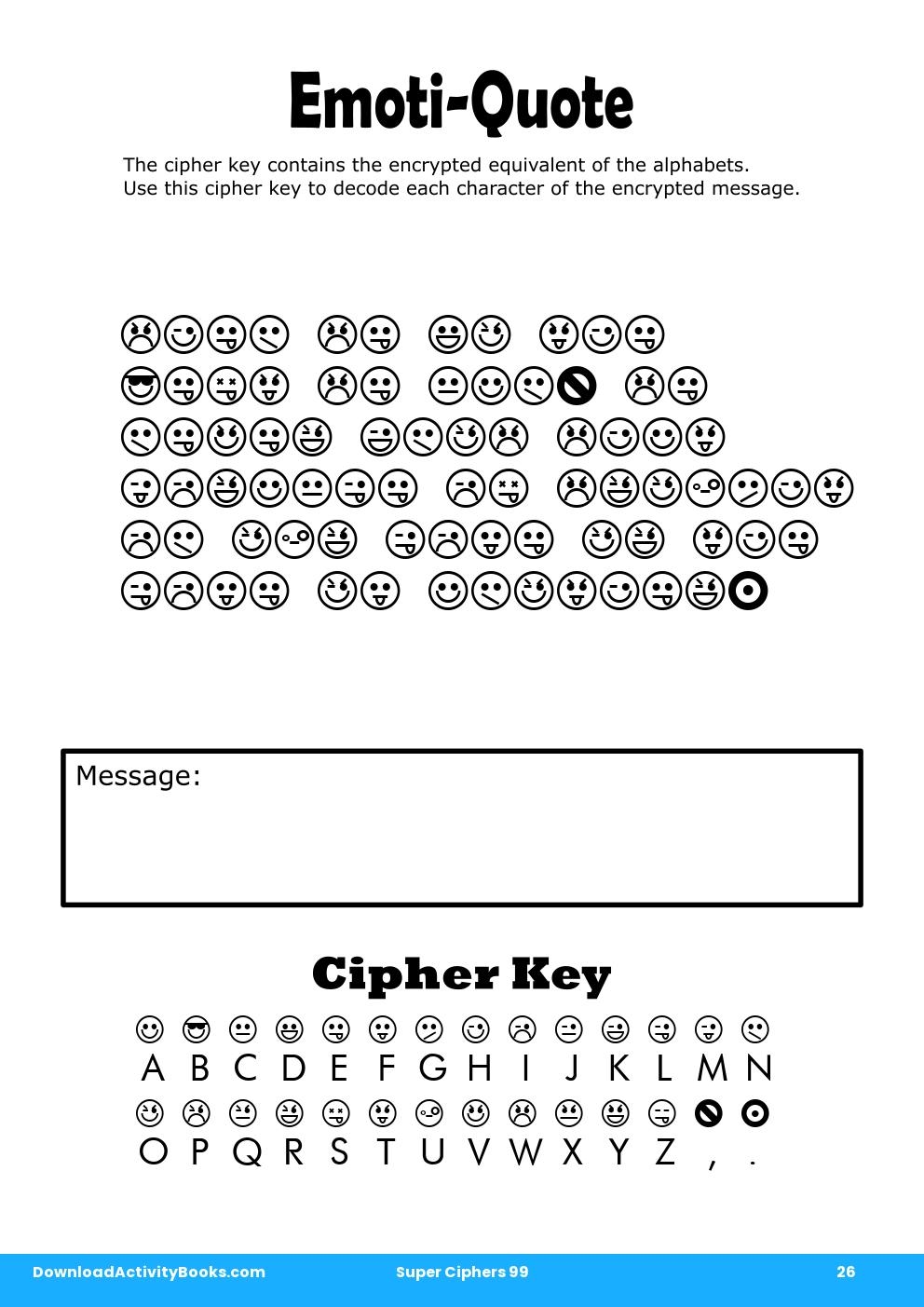 Emoti-Quote in Super Ciphers 99