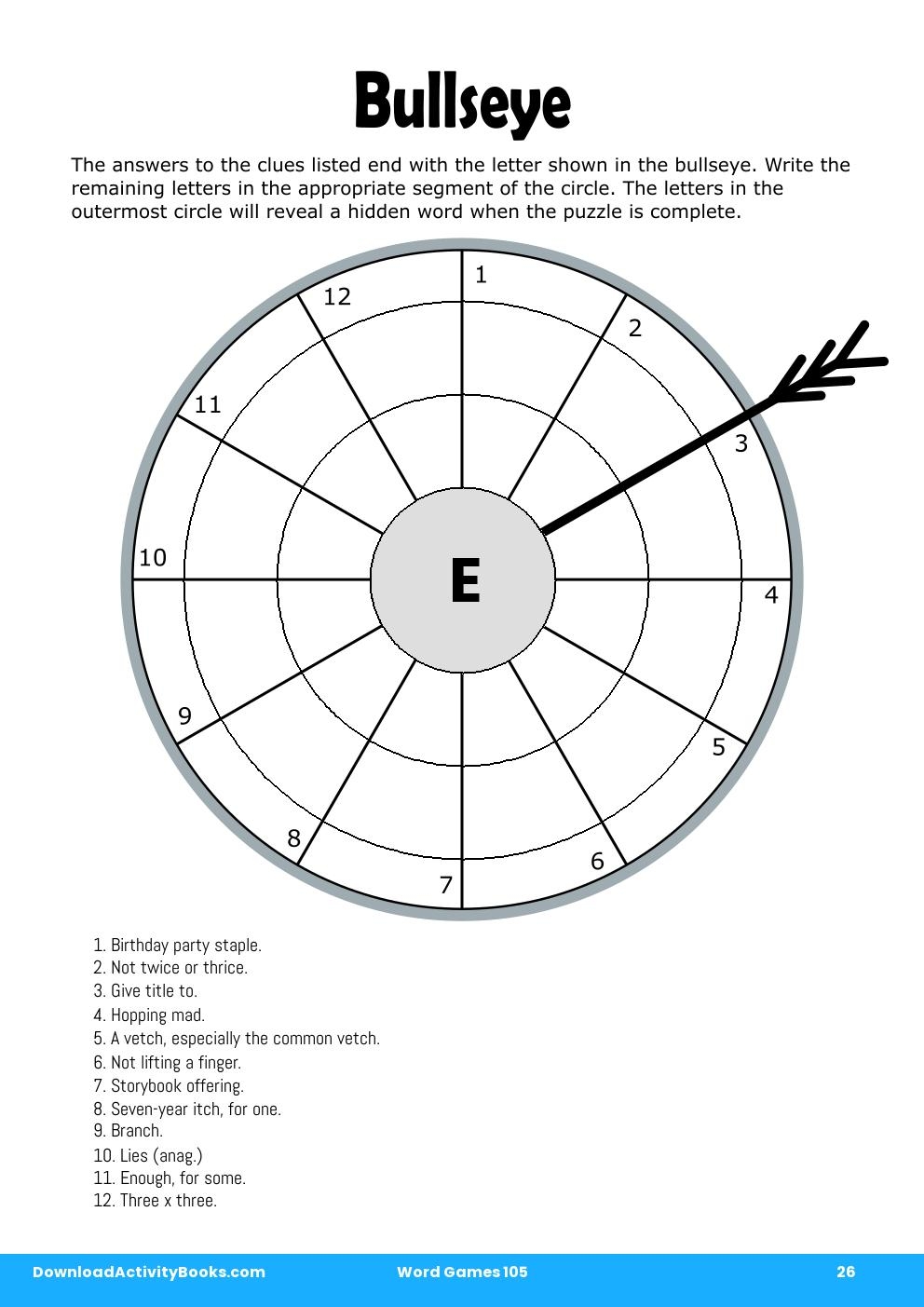 Bullseye in Word Games 105