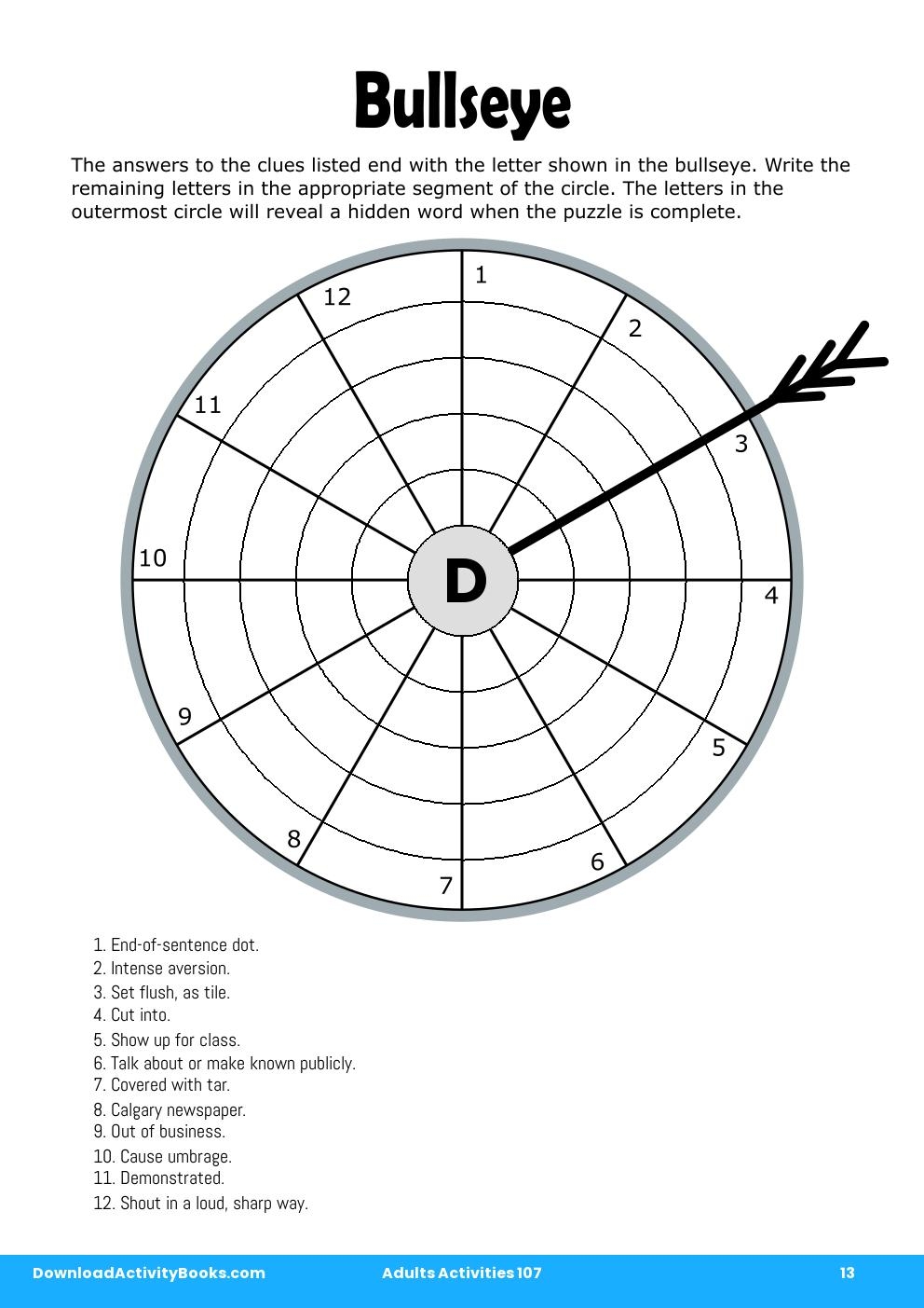 Bullseye in Adults Activities 107