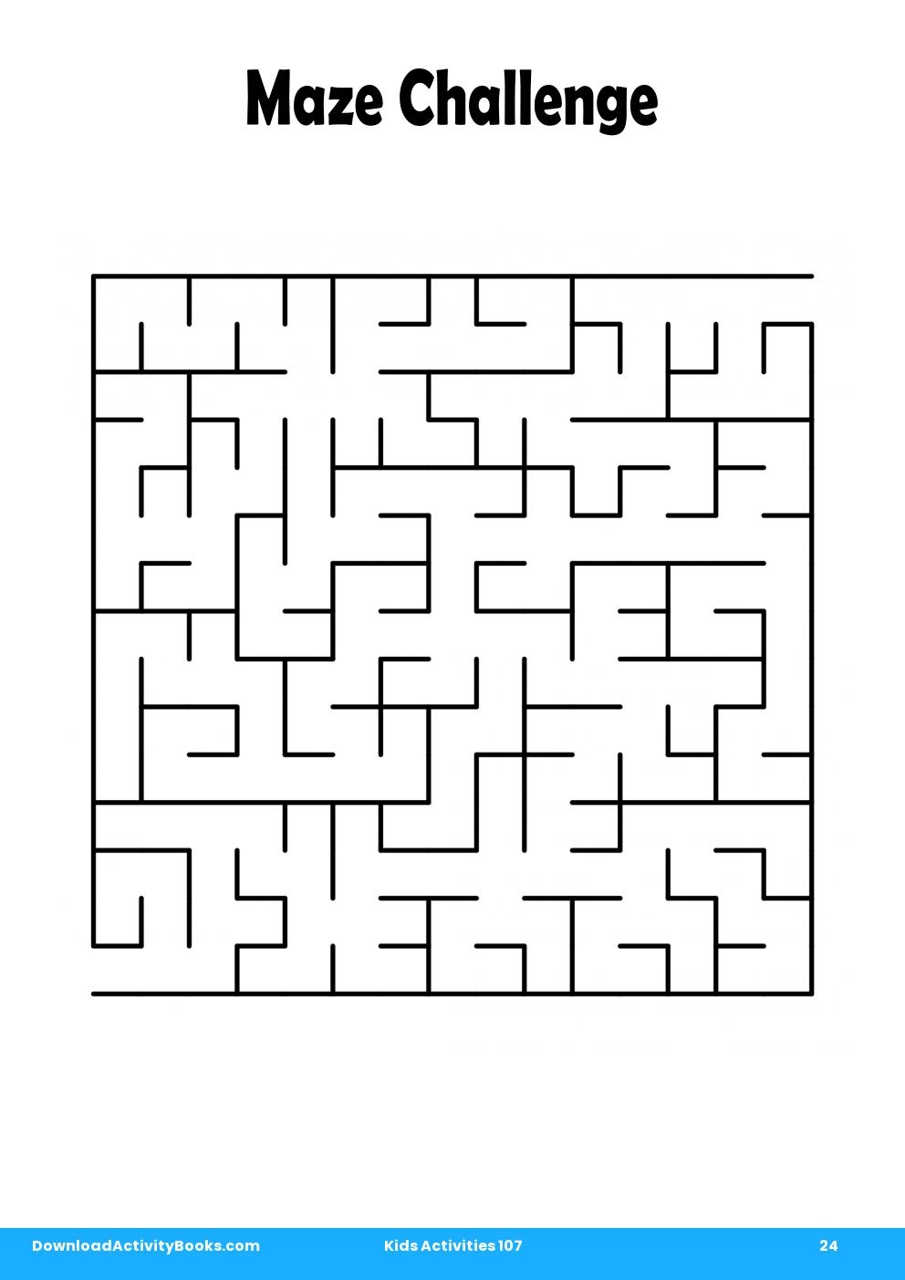 Maze Challenge in Kids Activities 107