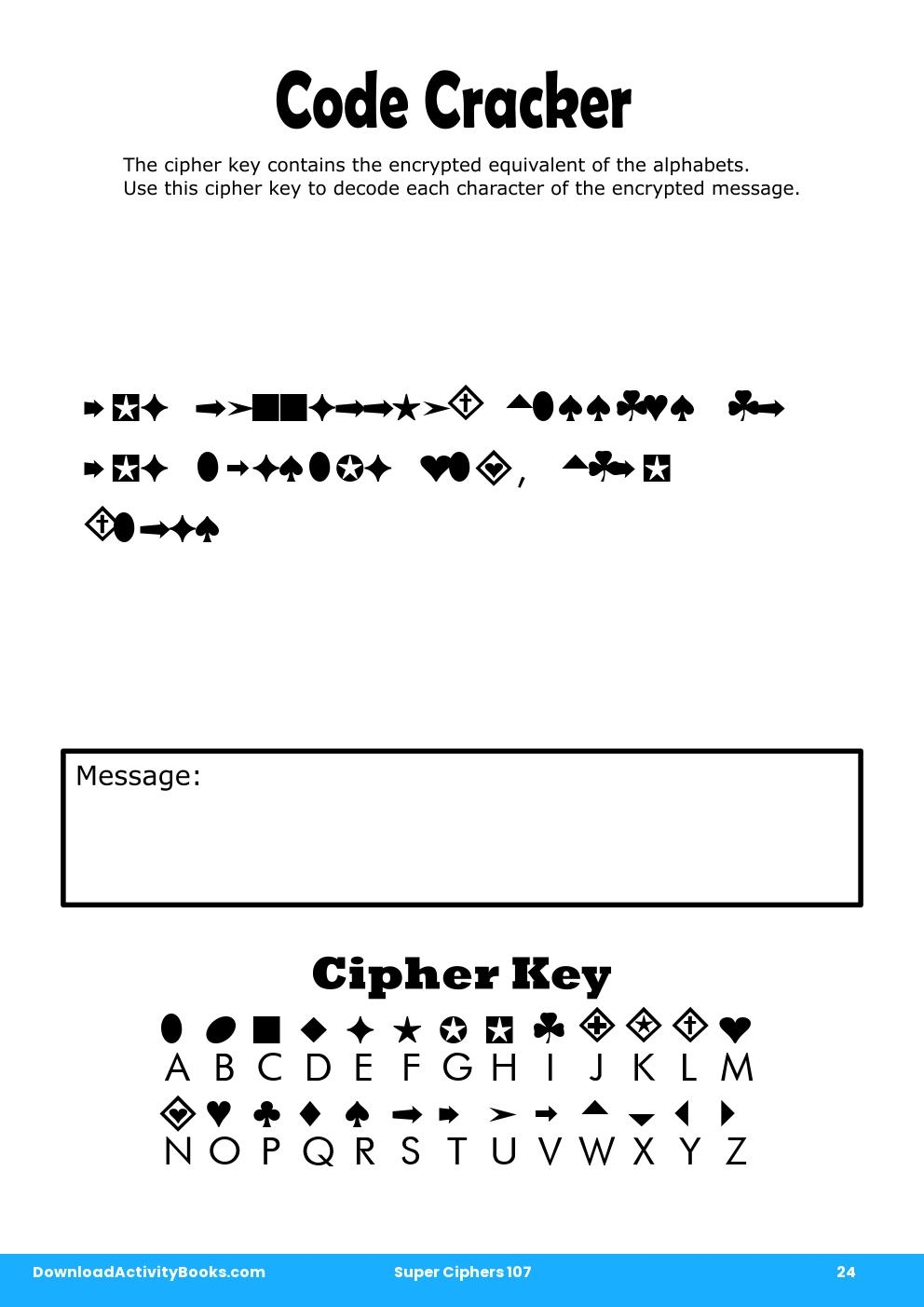 Code Cracker in Super Ciphers 107