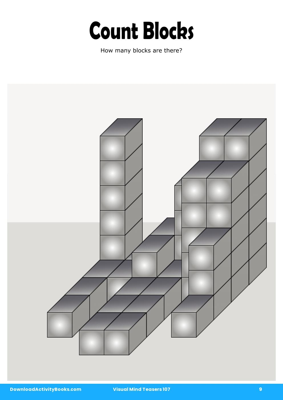 Count Blocks in Visual Mind Teasers 107