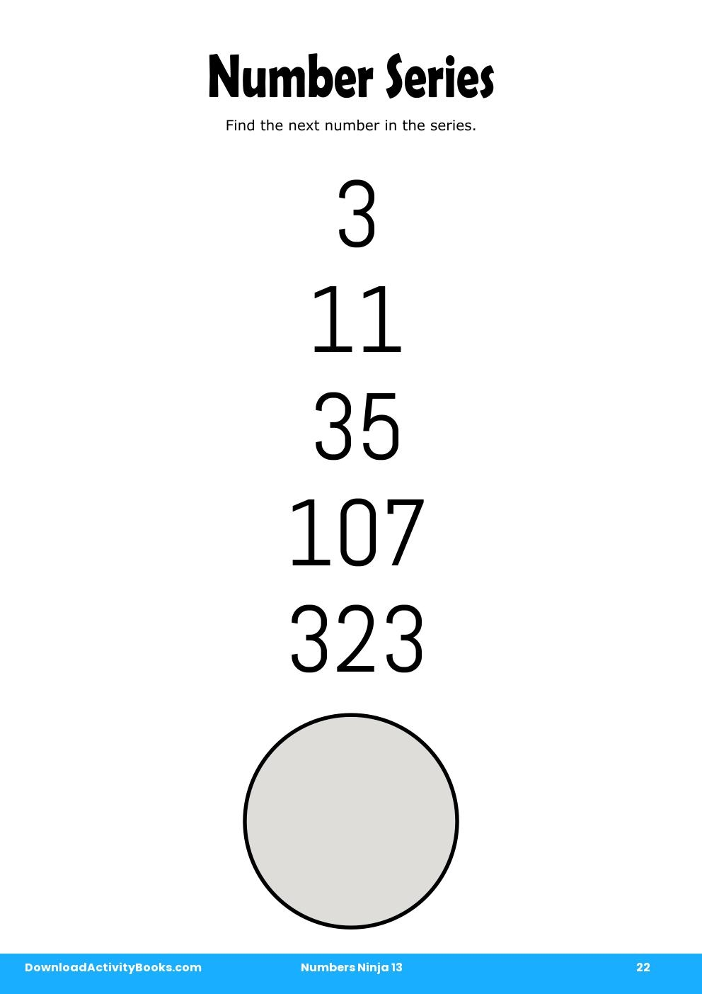 Number Series in Numbers Ninja 13
