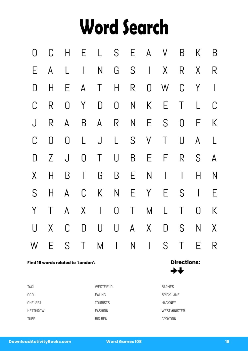 Word Search in Word Games 108