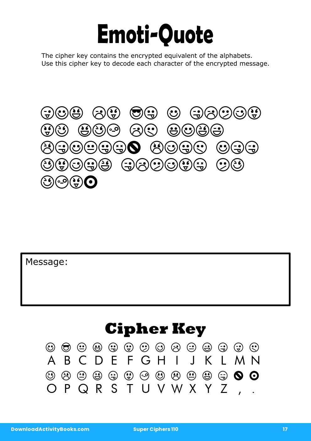 Emoti-Quote in Super Ciphers 110