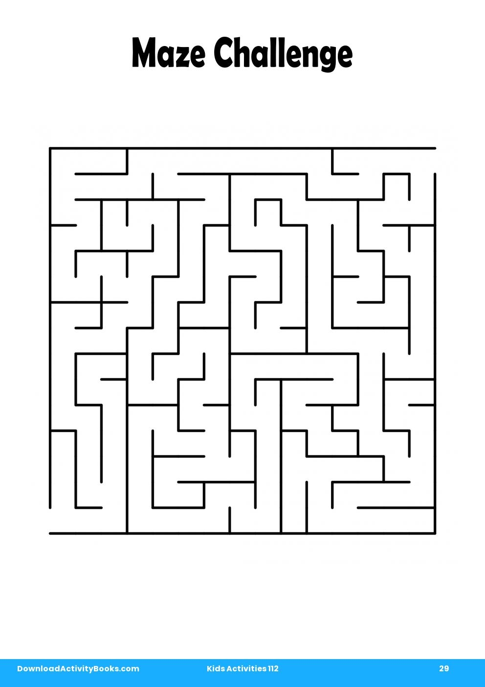 Maze Challenge in Kids Activities 112