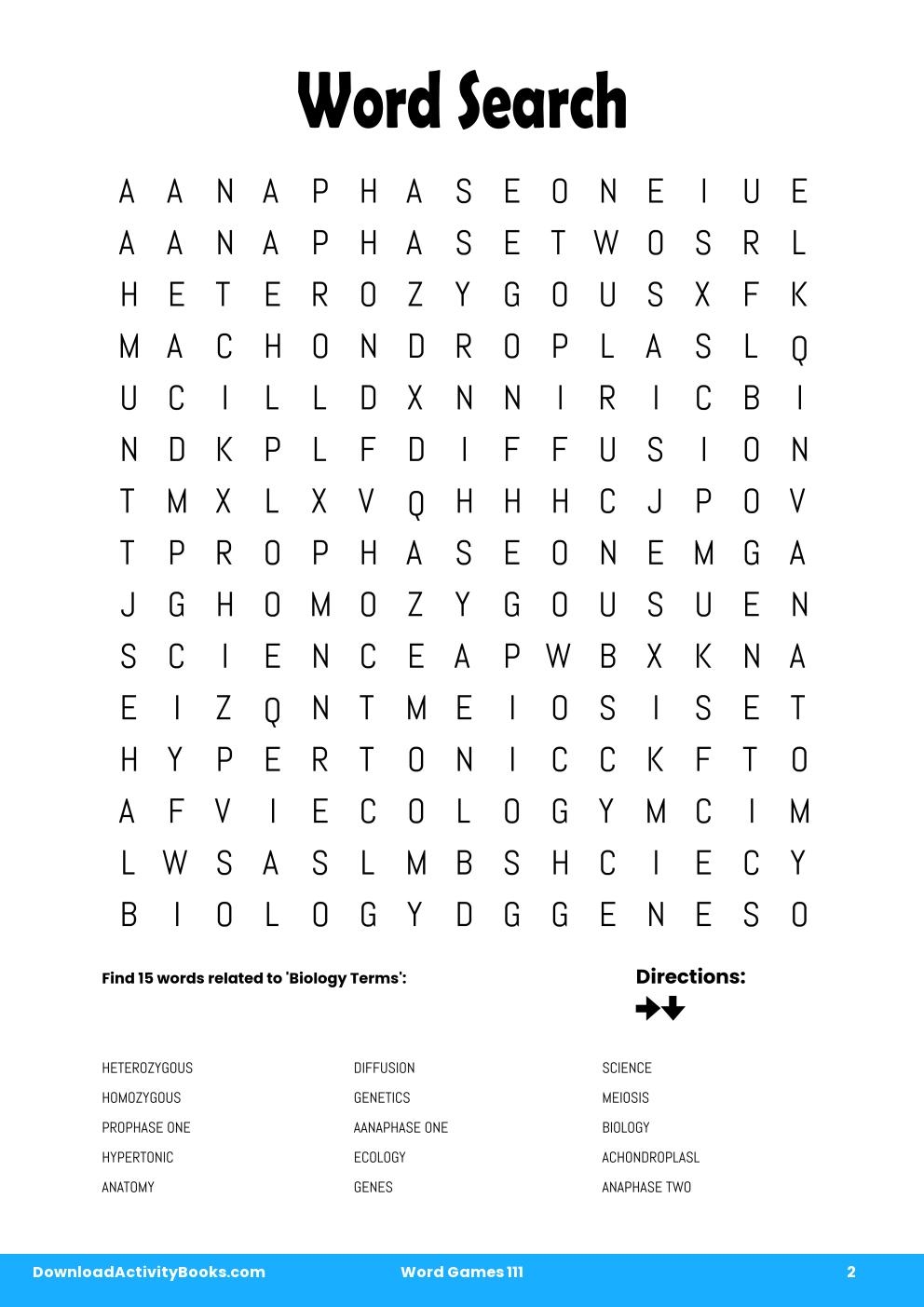Word Search in Word Games 111