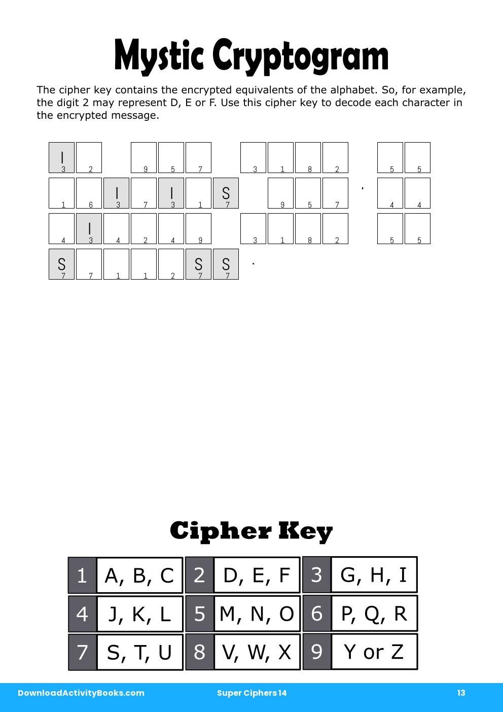 Mystic Cryptogram in Super Ciphers 14