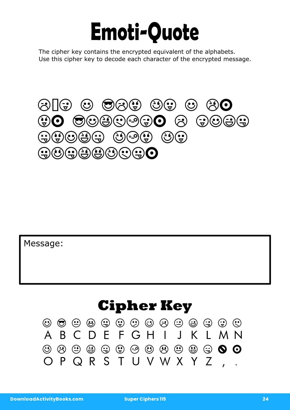 Emoti-Quote in Super Ciphers 115