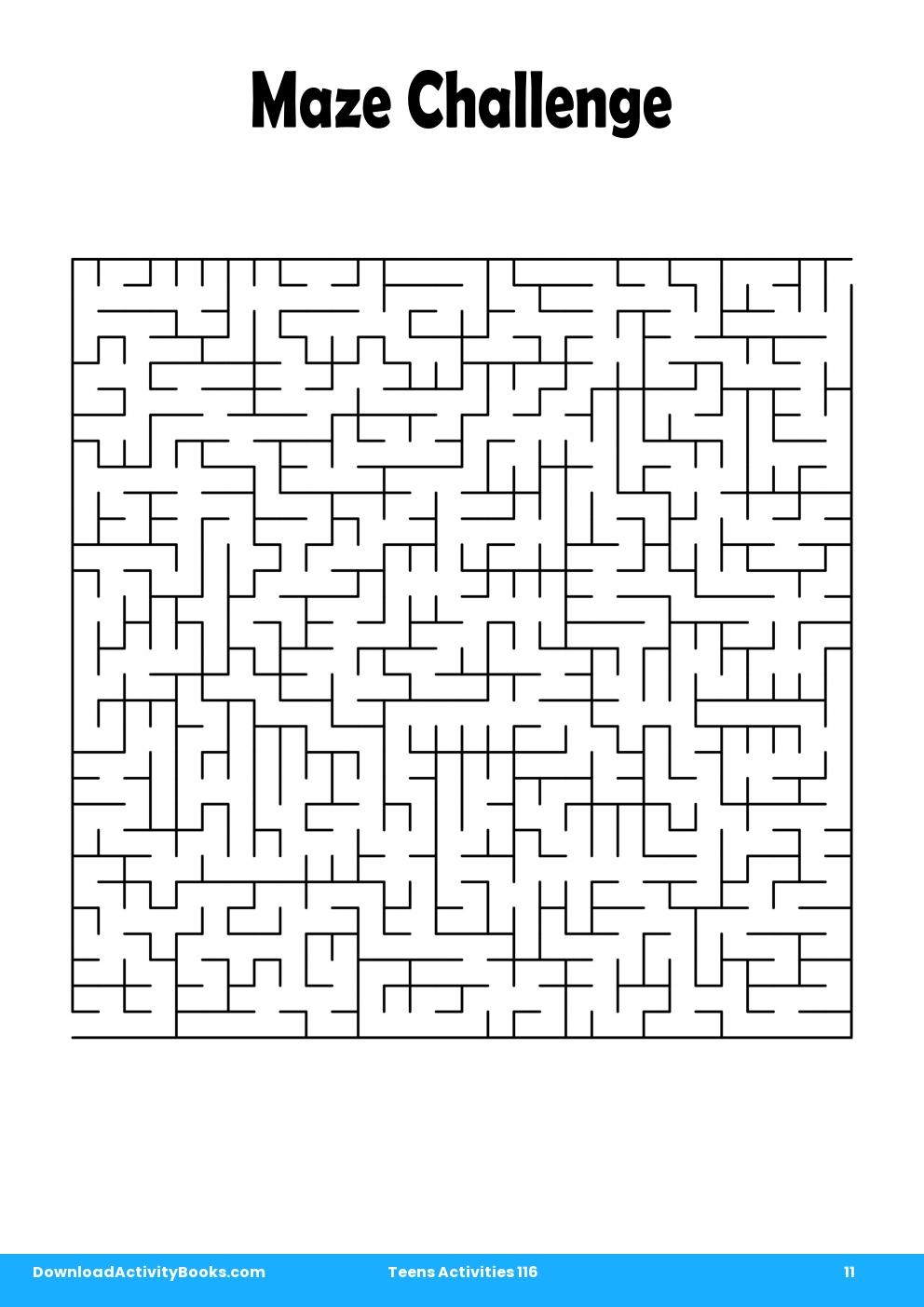 Maze Challenge in Teens Activities 116