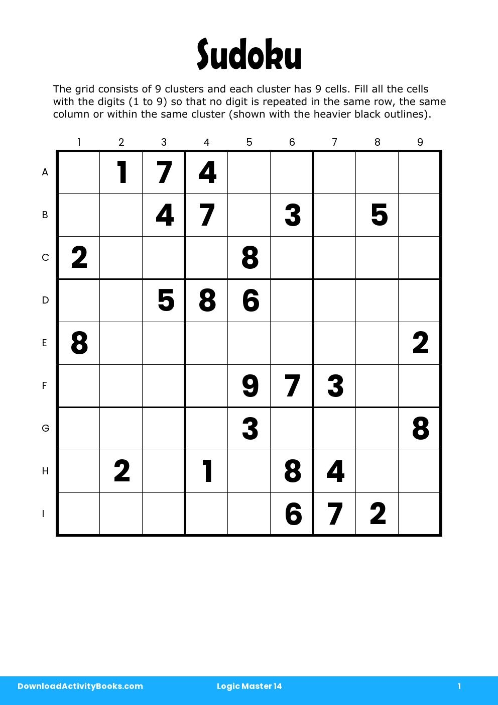 Sudoku in Logic Master 14