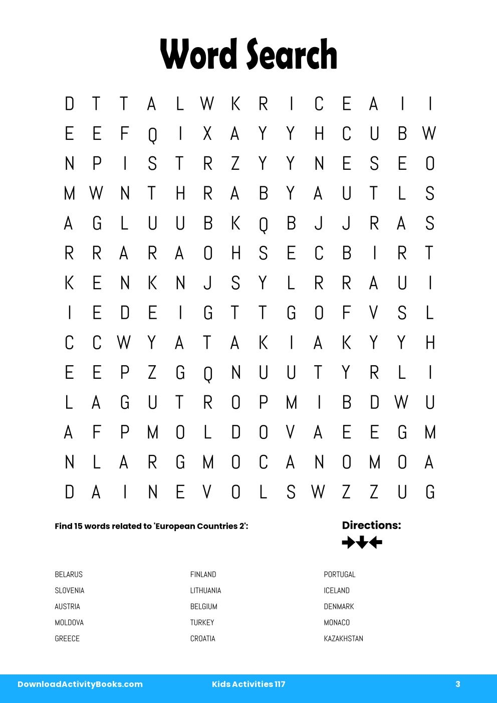 Word Search in Kids Activities 117