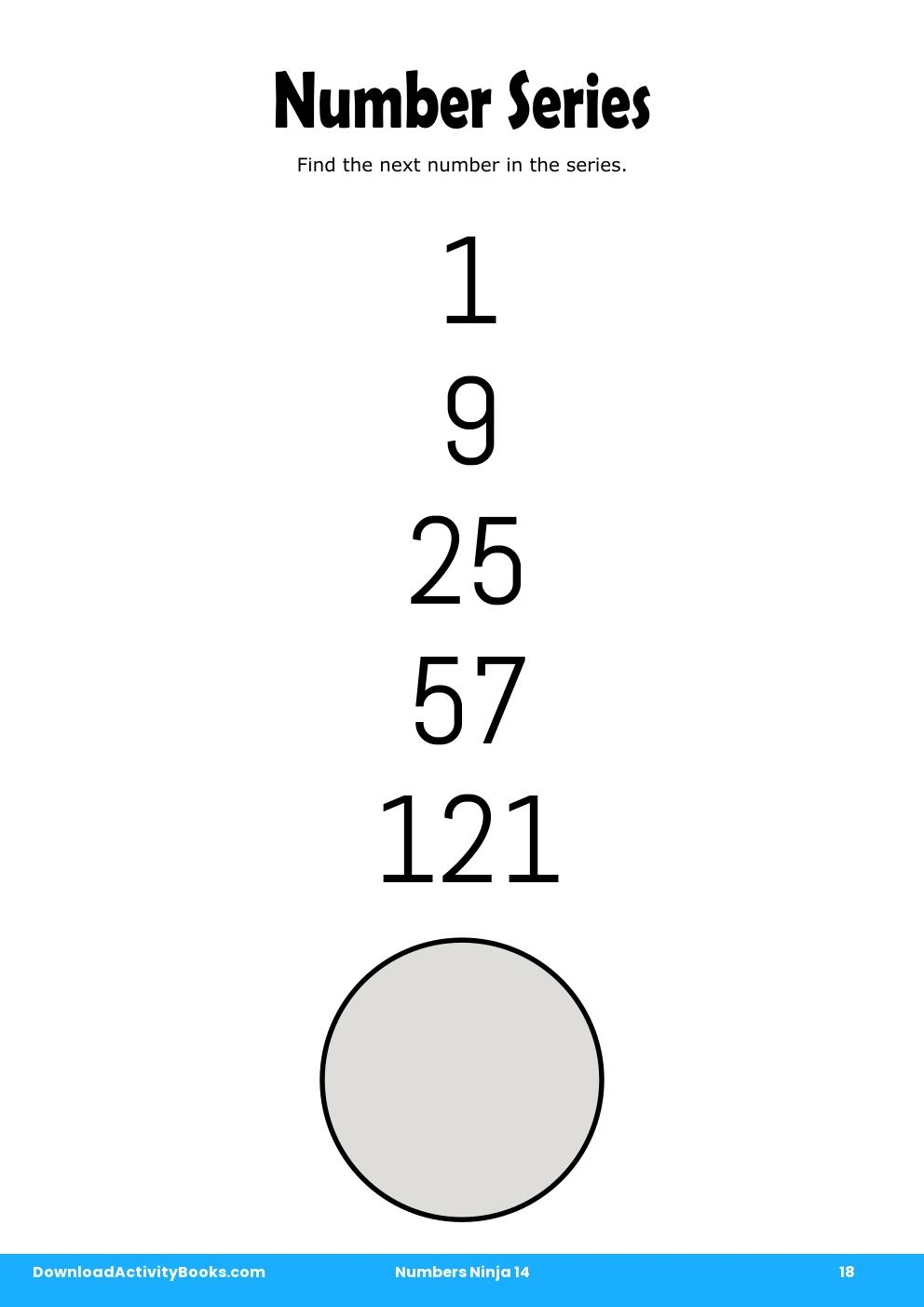 Number Series in Numbers Ninja 14