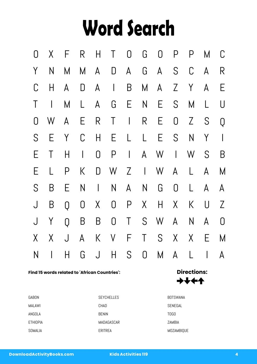 Word Search in Kids Activities 119
