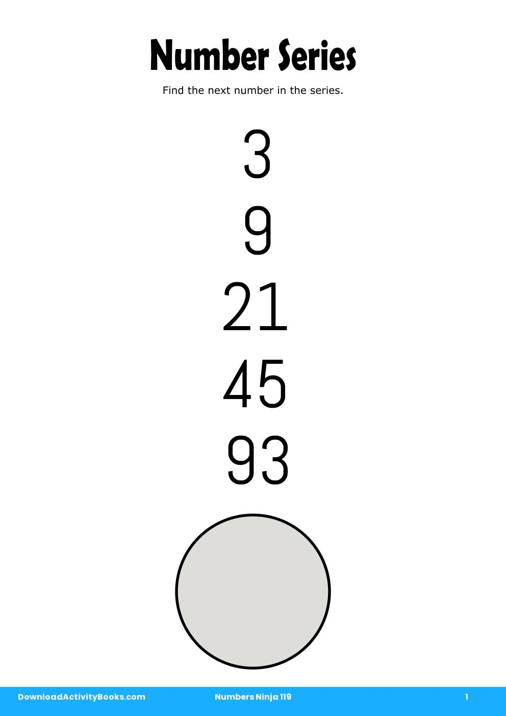 Number Series in Numbers Ninja 119