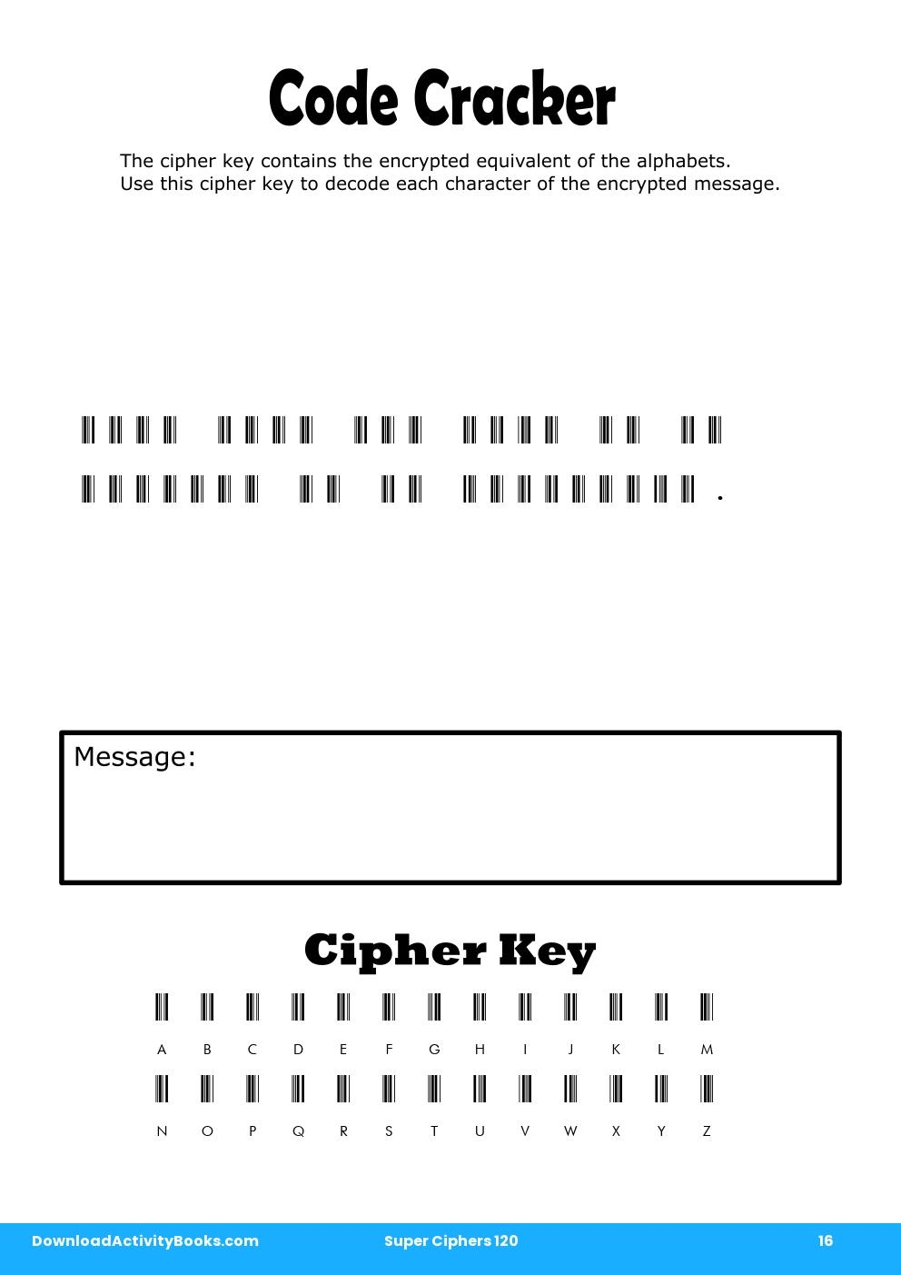 Code Cracker in Super Ciphers 120
