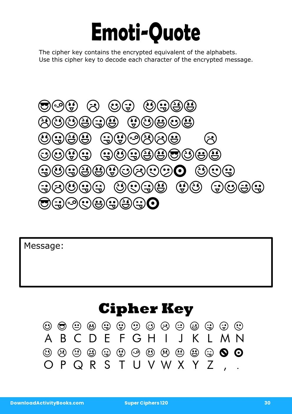 Emoti-Quote in Super Ciphers 120