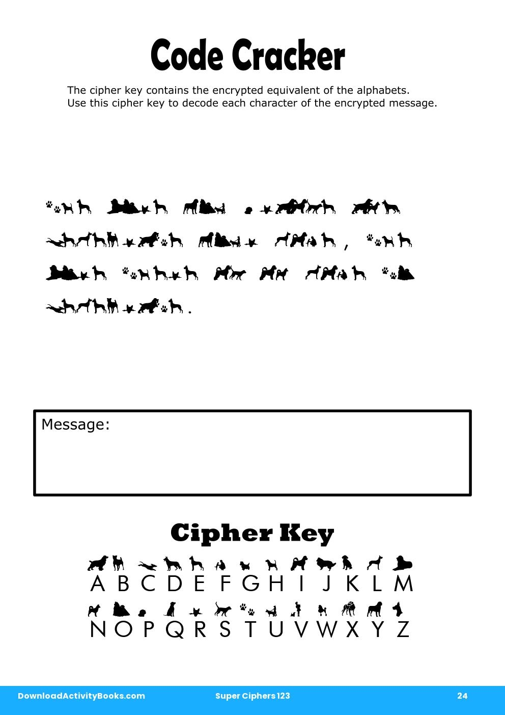 Code Cracker in Super Ciphers 123