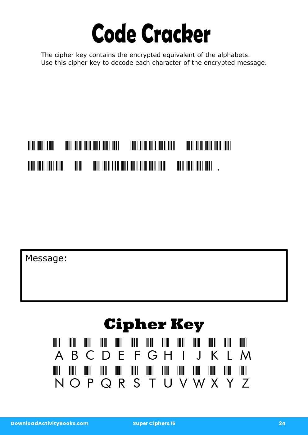 Code Cracker in Super Ciphers 15
