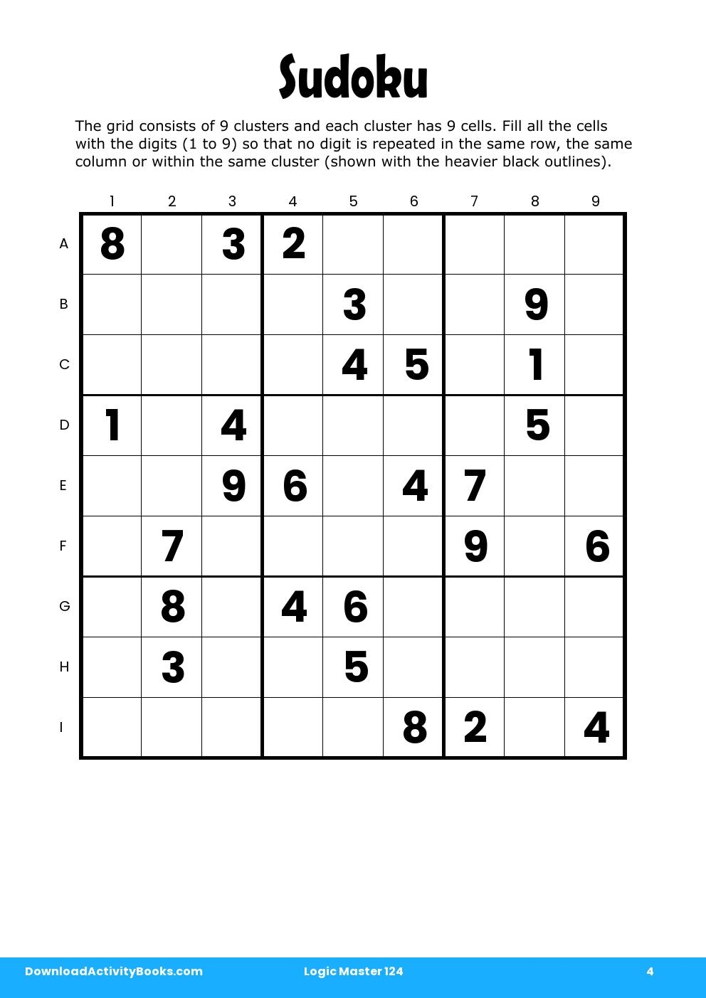 Sudoku in Logic Master 124