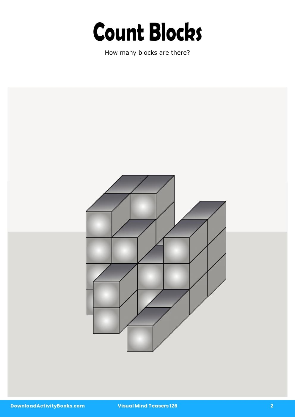 Count Blocks in Visual Mind Teasers 126