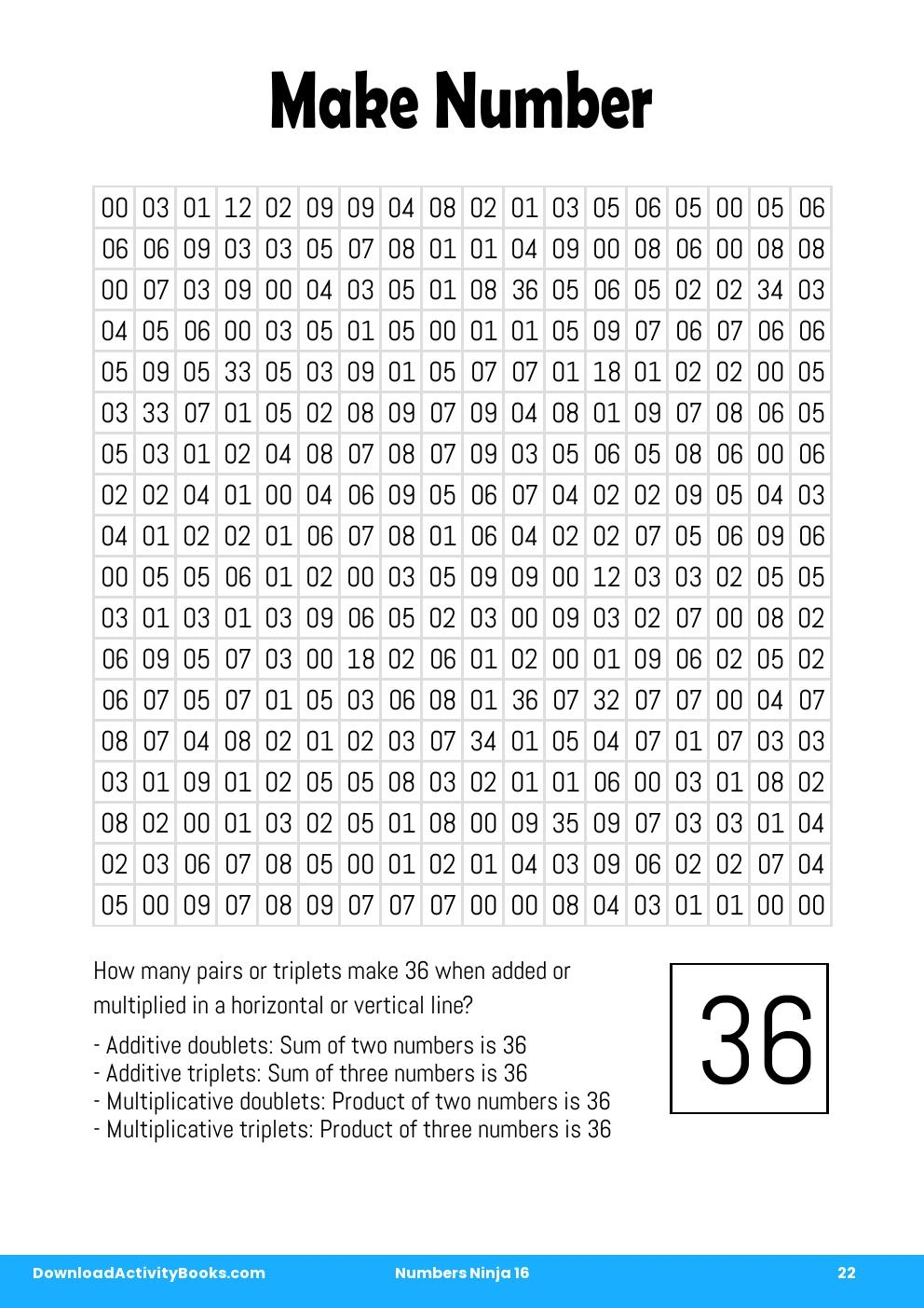 Make Number in Numbers Ninja 16