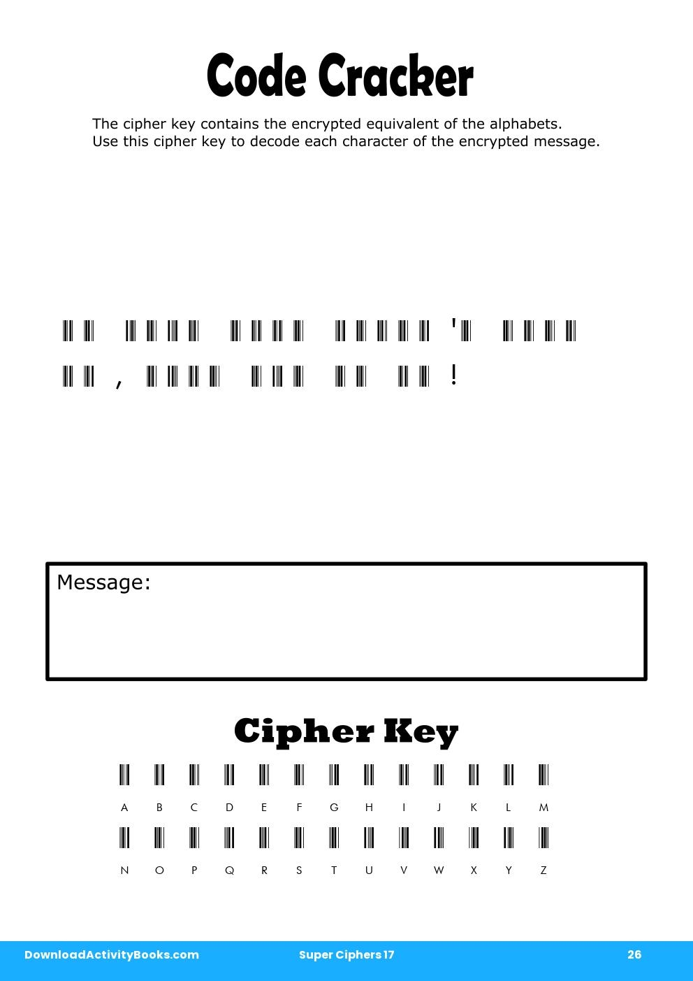 Code Cracker in Super Ciphers 17