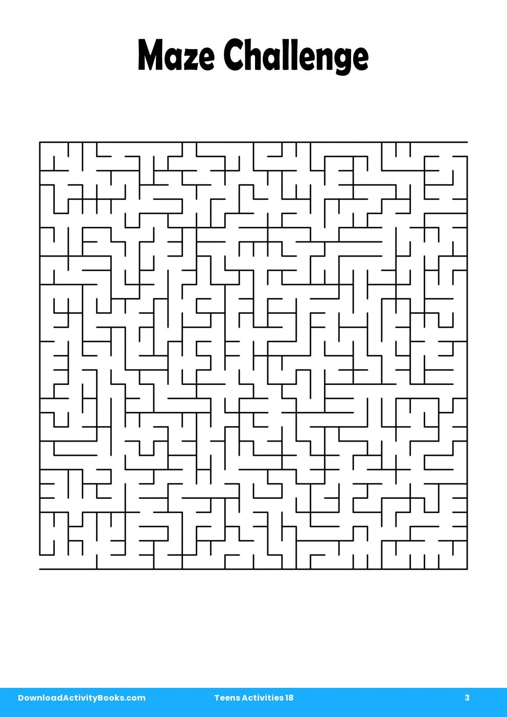 Maze Challenge in Teens Activities 18