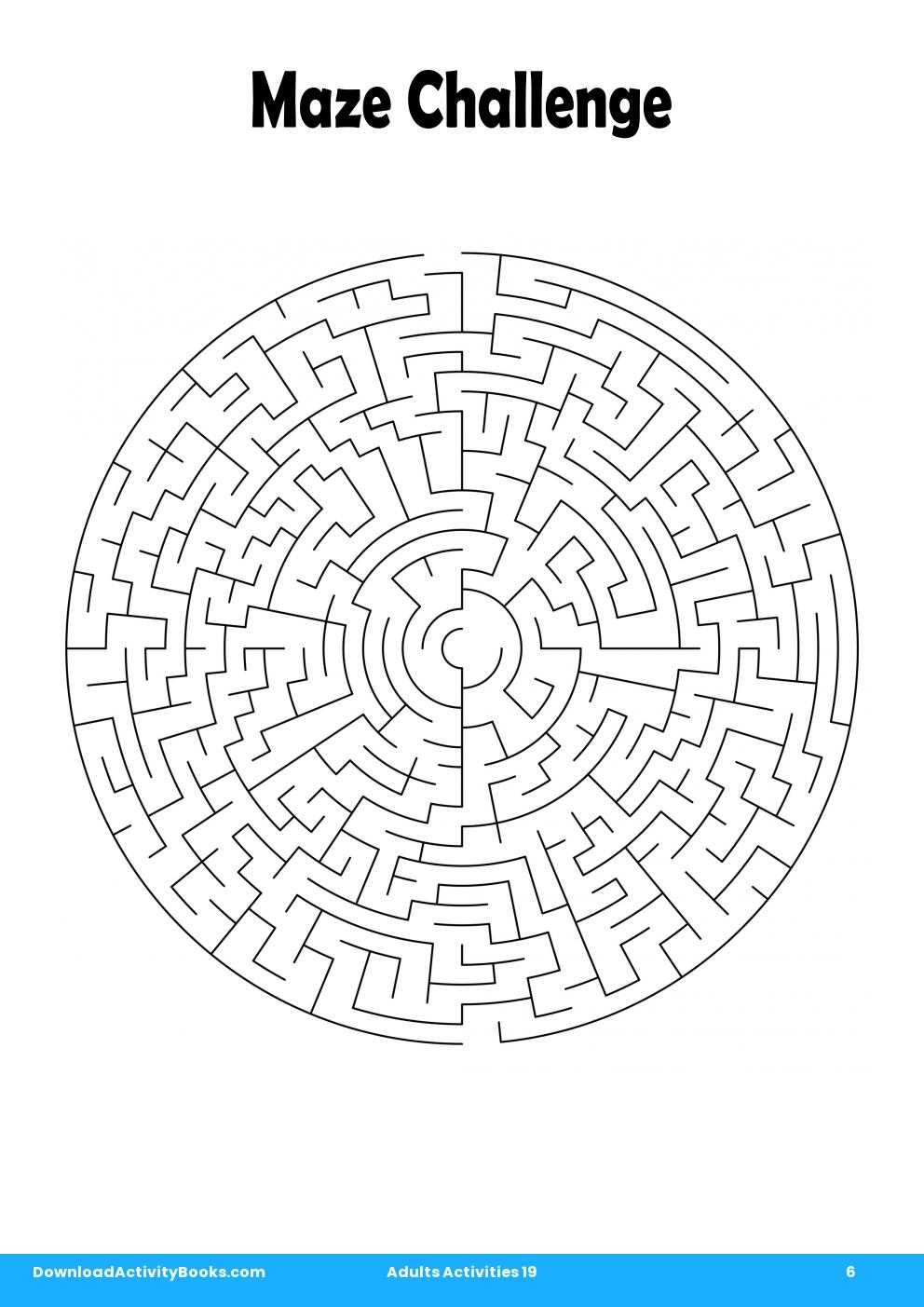 Maze Challenge in Adults Activities 19