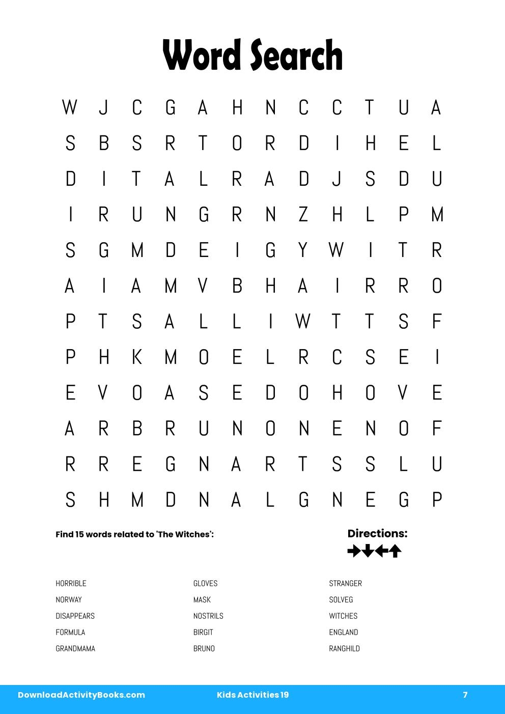 Word Search in Kids Activities 19