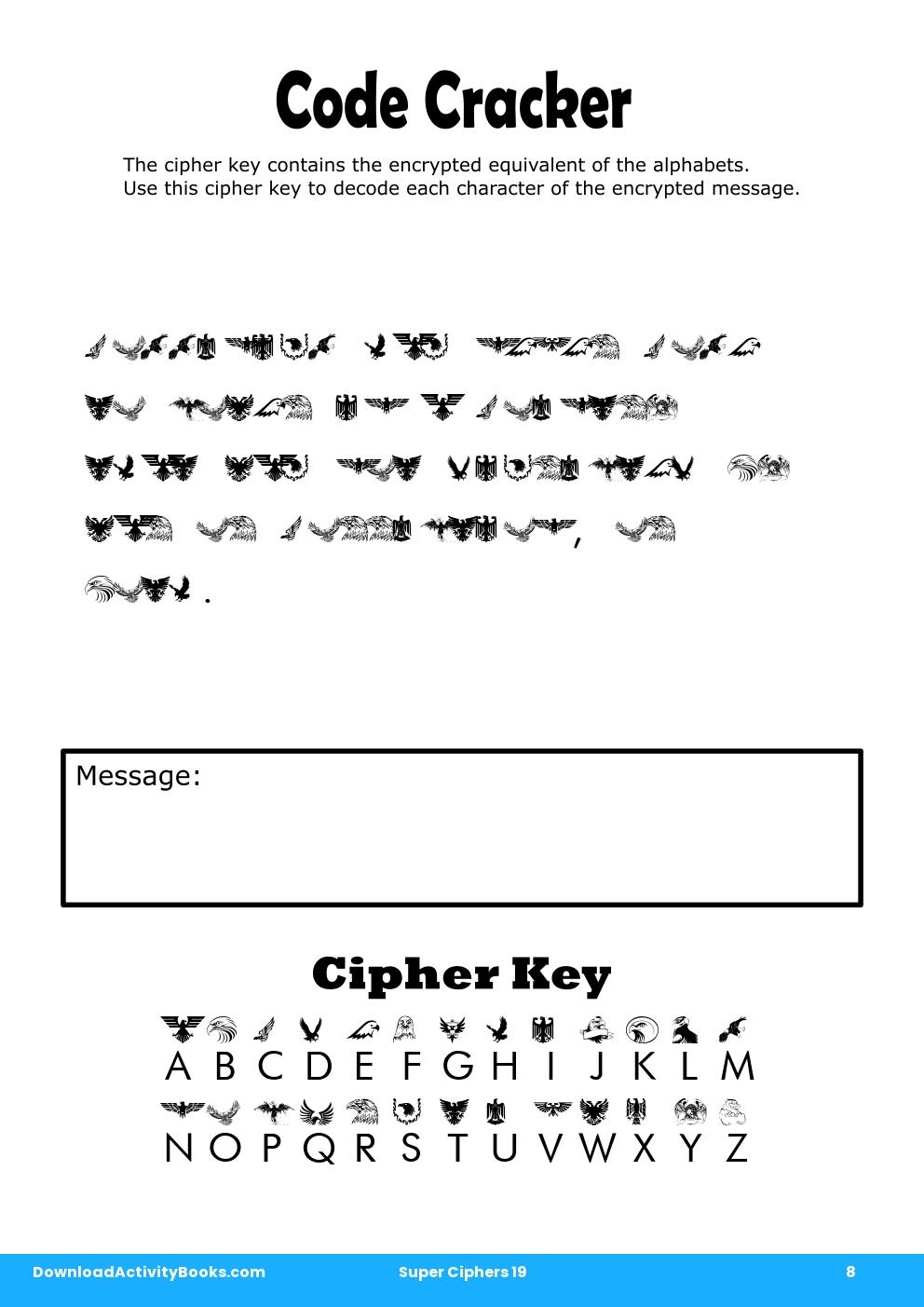 Code Cracker in Super Ciphers 19