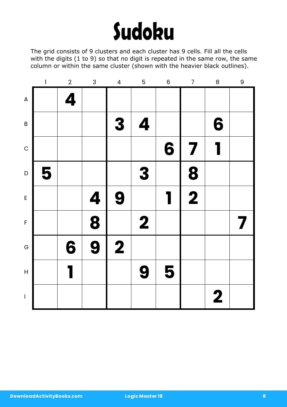 Sudoku in Logic Master 19