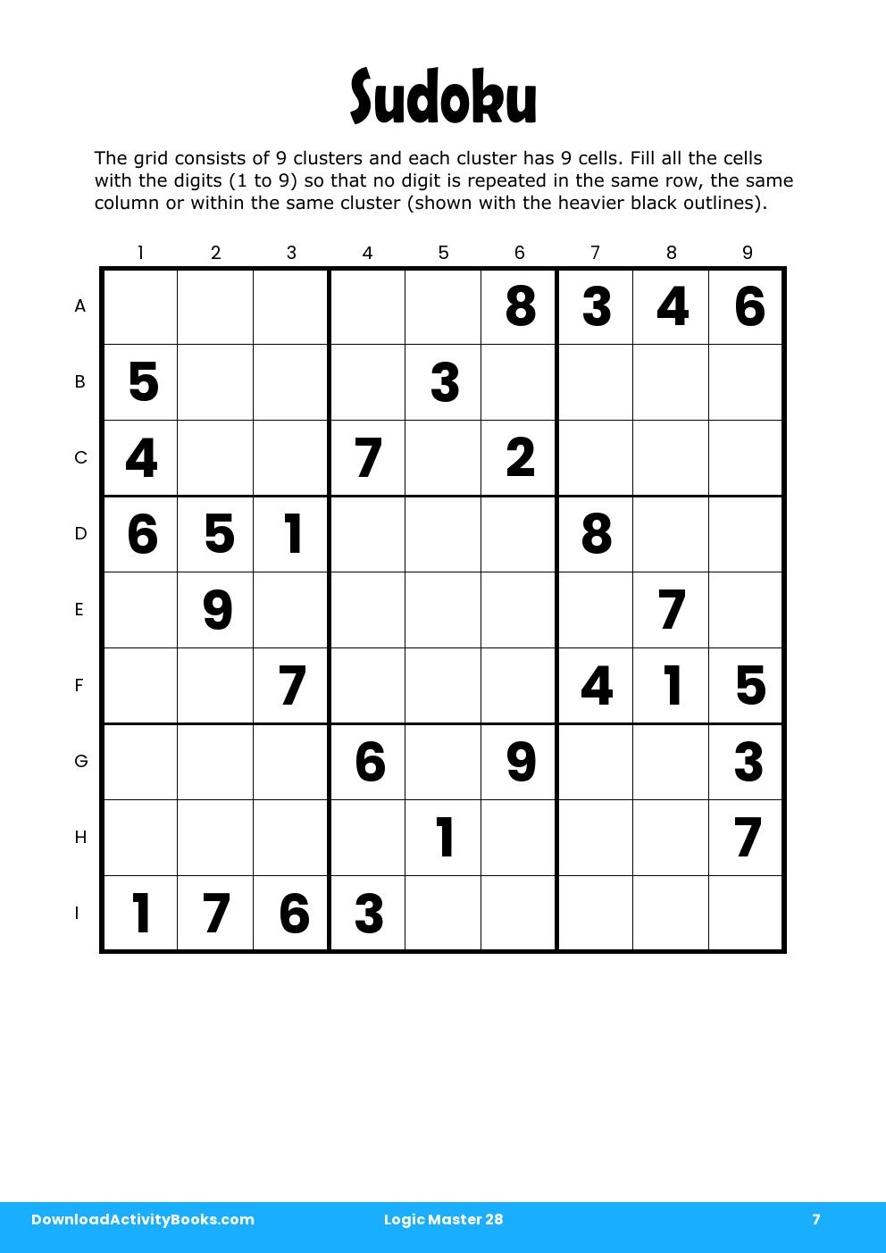 Sudoku in Logic Master 28