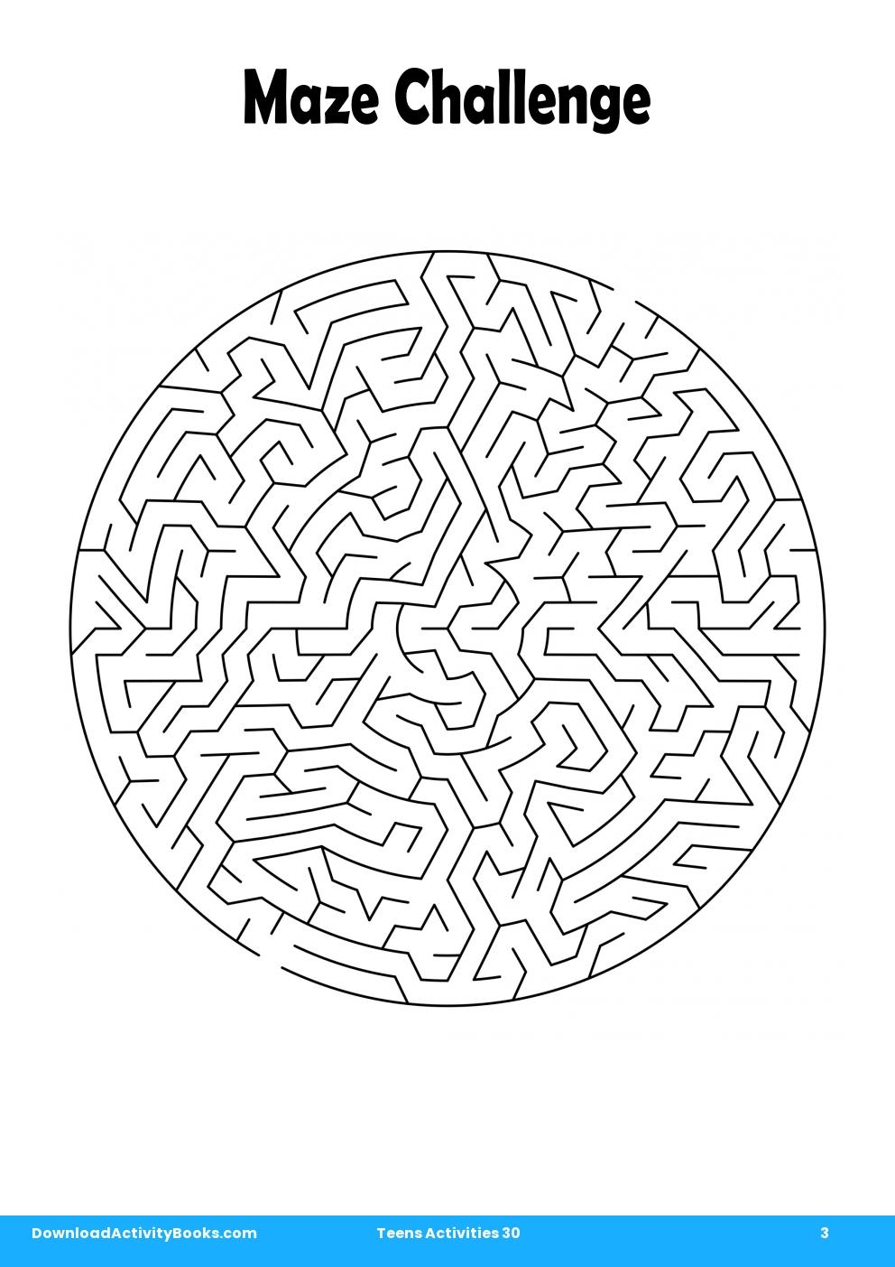 Maze Challenge in Teens Activities 30