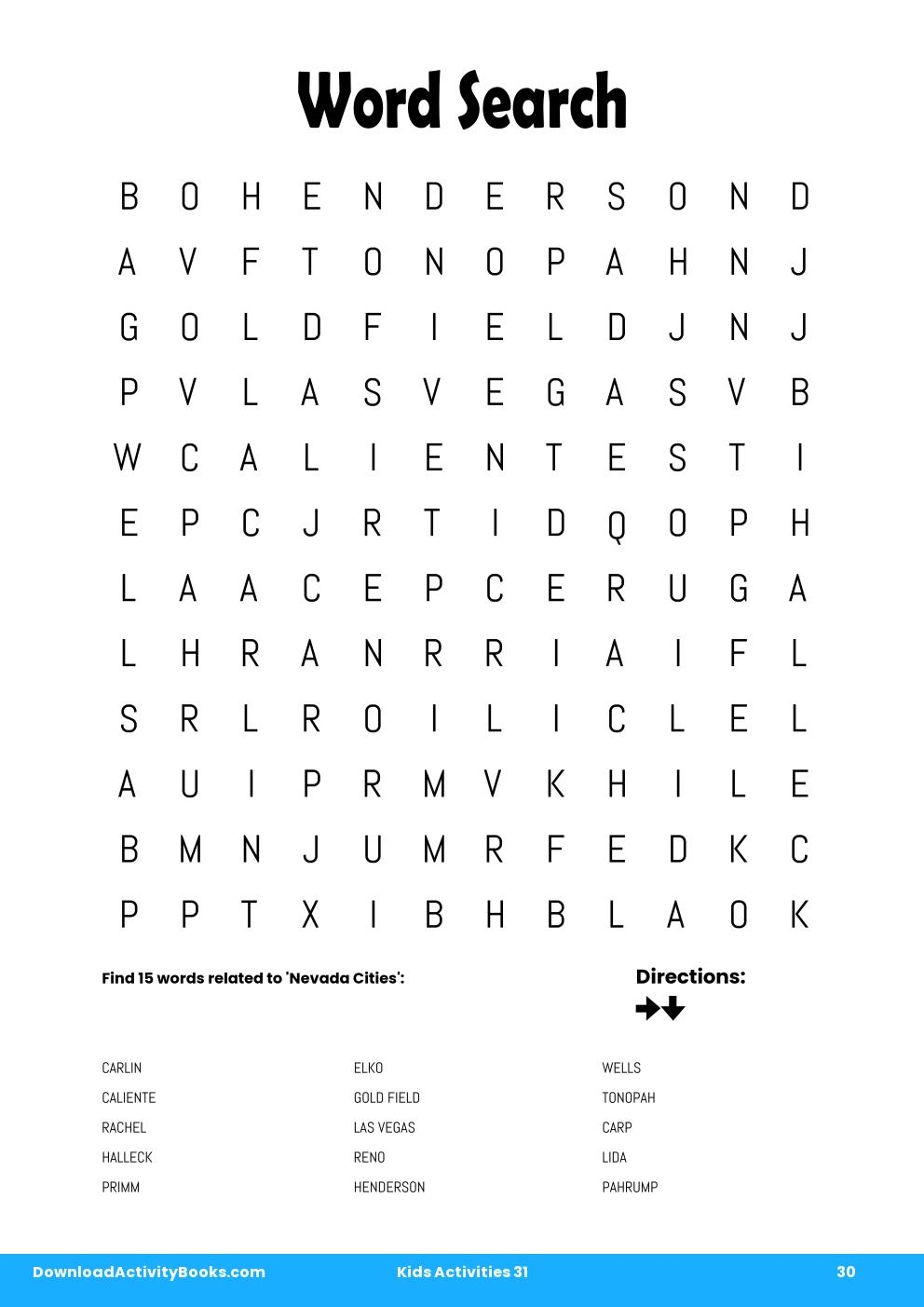 Word Search in Kids Activities 31